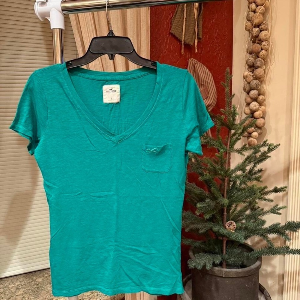 Y2K Hollister V-Neck Tee.